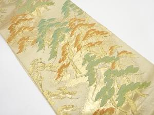 アンティーク　松原模様織り出し袋帯（材料）